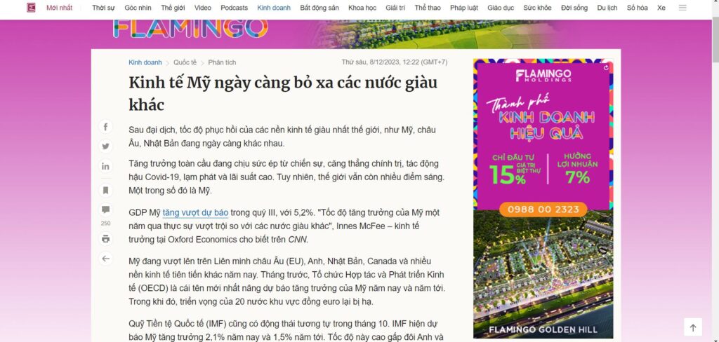 Kinh tế Mỹ ngày càng bỏ xa các nước giàu khác - VnExpress